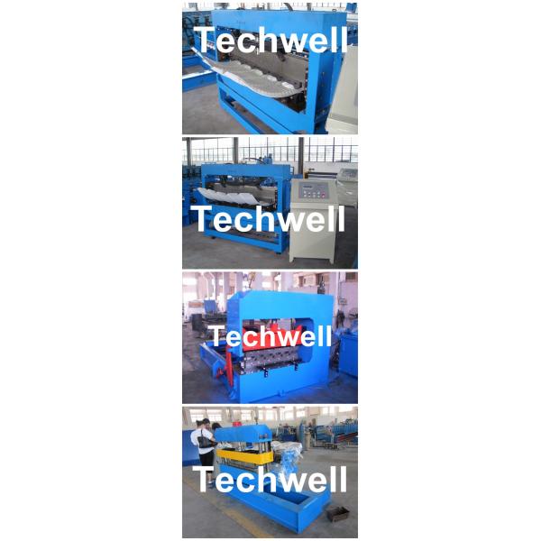 Auto Crimping Cold Roll Forming Machine , Arch Metal Roofing Forming Machine