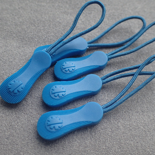 No Toxic Elastic Plastic Zipper Slider Puller