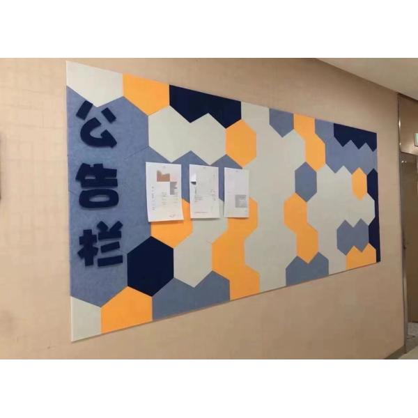 100% Polyester Fiber Hexagonal Acoustic Panels Safe For Home Use