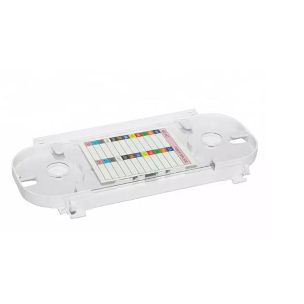 Stackable ABS 24 Core 12 Fiber Optic Splice Tray For FTTH