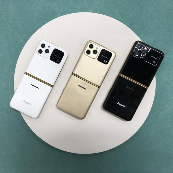 P20 Foldable 2.4'' HD Screen Four SIM Dial Bluetooth LED Flashlight Super Thin Feature Phone
