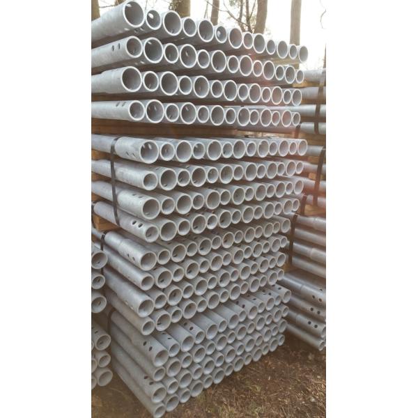 12" Helix Helical Pile Foundations With Solid Square Shaft 1.5" Diameter