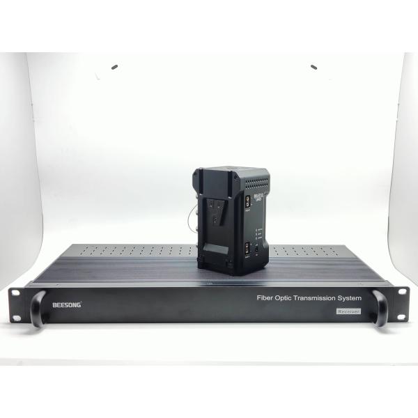 V-mount 12G SDI Fiber Optic Box with PGM