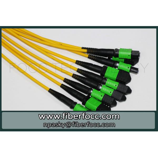 MTP MPO Multiple Fibers OS2 Singlemode Breakout Patch Cable Yellow Jacket
