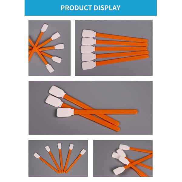 Double Layer Rectangle Head Laser Sealed Printer Head Cleaning Class 100 Knitted Polyester Tip Cleanroom Swabs