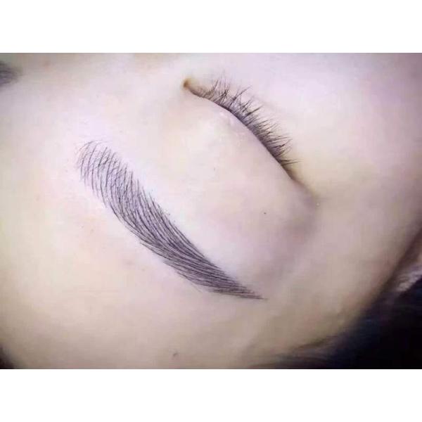 White Handle Microblading Manual Tattoo Pen with #12 Micro Blade
