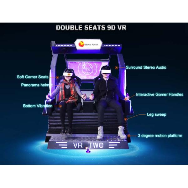 Dynamic Interactive Egg 9d VR Chair With 360 ° Rotating Platform