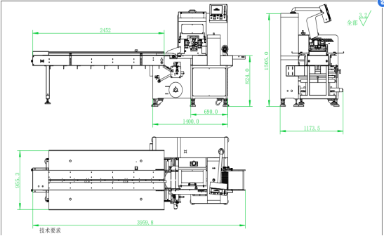Touch Screen Pillow Packing Machine High Efficiency Horizontal Wrapping Machine