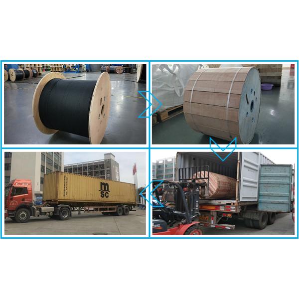 Aerial Glass Yarn 24 Core Fiber Cable GYFTY73 Types OEM ODM