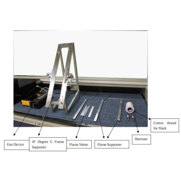 Children Clothes / Toys Testing Equipment , PLC Control EN71 2 Flammability Test Chamber