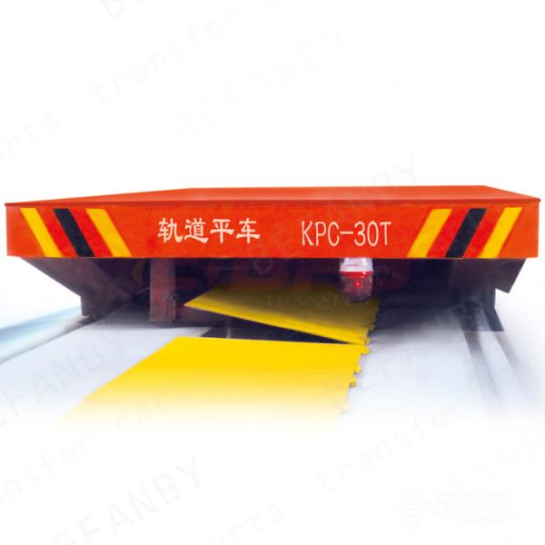 Transfer carriage on rail