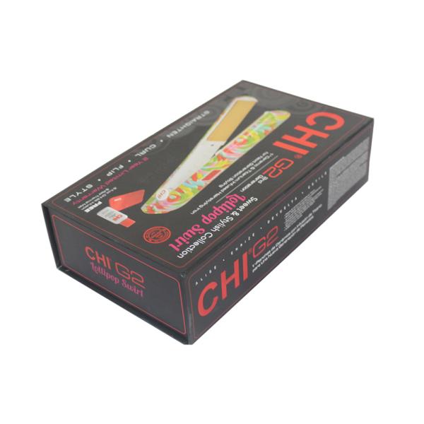 Custom Order Accepted Paperboard Magnetic Closure Box Matte Black Foldable Design