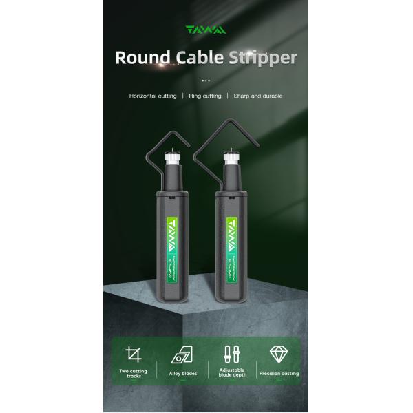 FONGKO Round Cable Stripper Larger Diameter Cables FTTH Optic Cable Stripping Tool RCS-4529 RCS-1940 Round Fiber Stripper