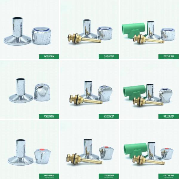 Cartridges Chrome Handle Valve For Stop Customized CW617N Brass Insert Cartridges Top Part