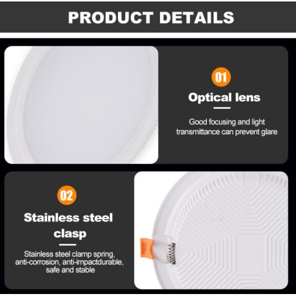Recessed LED Ceiling Downlights IP44 Aluminum LED Panel Downlight
