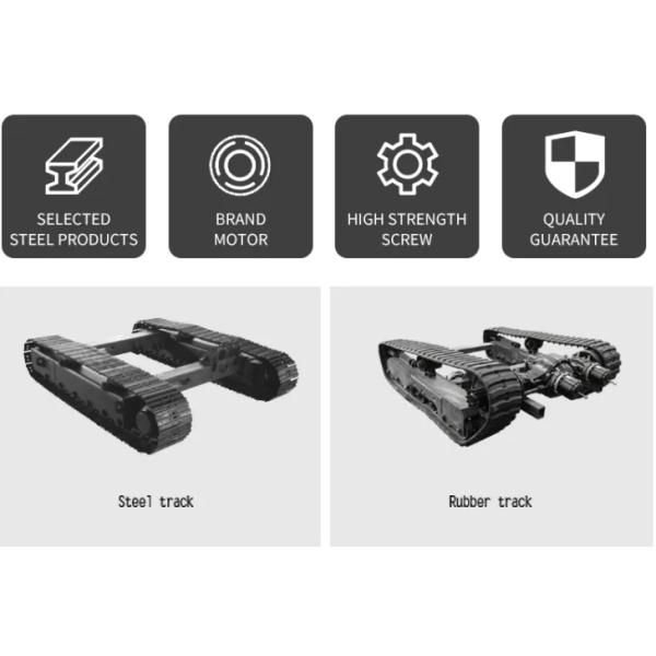 Customized Capacity Crawler Track Undercarriage For Mobile Drilling Machine