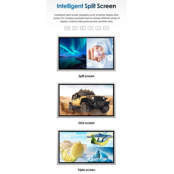 500cd/M2 Electronic Digital Advertising Kiosk Digital Display Touch Screen Kiosk