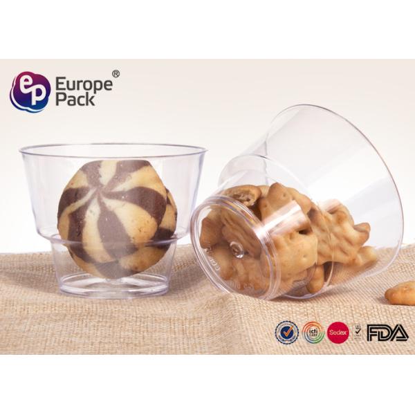BPA Free Disposable Plastic Dessert Shot Glasses 0.9Mm Thickness