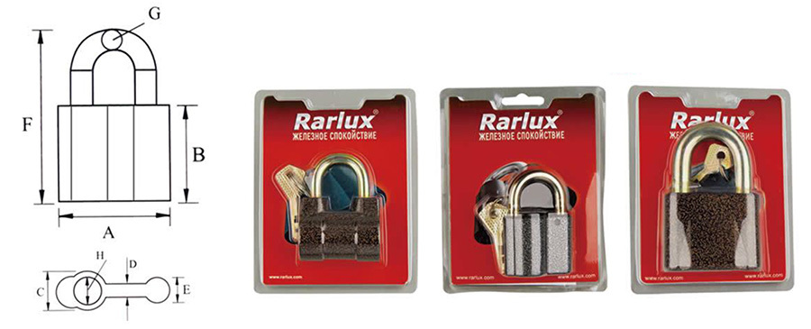 ALUMINIUM PATTERN PADLOCK