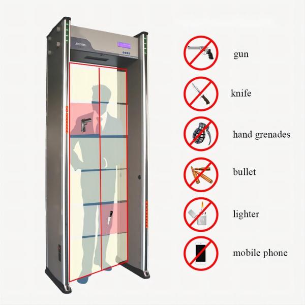 300V Walk Through Security Scanners IP55 weather proof with LED indicator