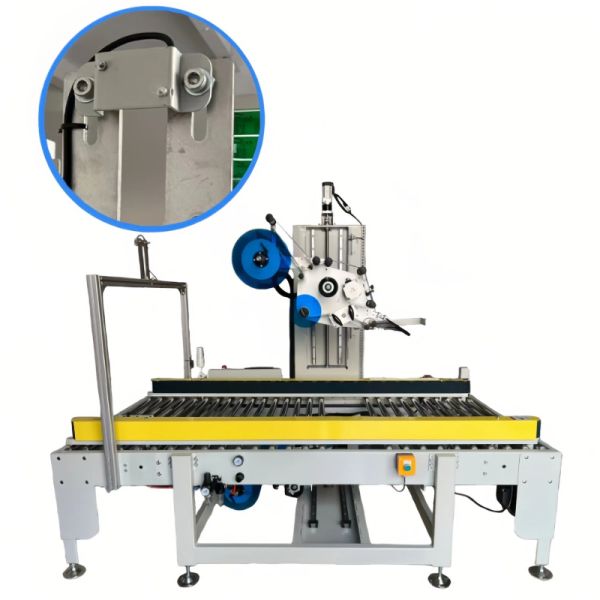 Top And Bottom Flat Labeling Machine 500W Carton Labeling Machine Customized
