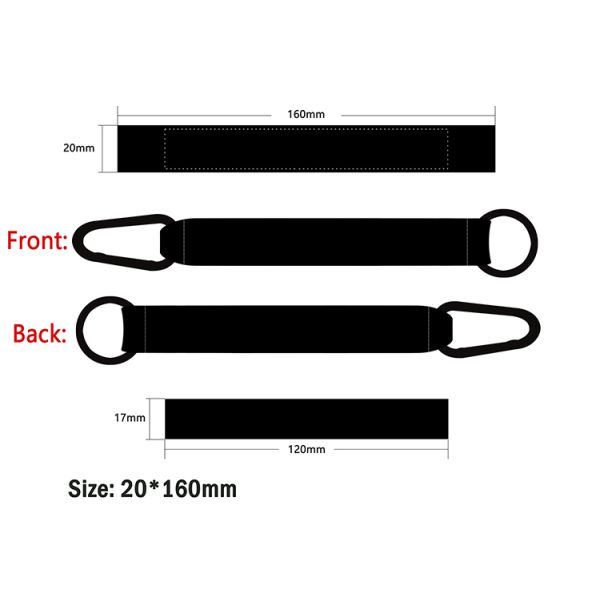 Custom silkscreen printed logo lanyard neck straps perfect for keychains.