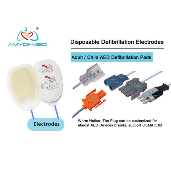 1.2M Disposable Defibrillation Electrodes Nihon Kohden Customization Safety Adult Aed Pads