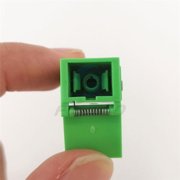 Auto Shutter SC/APC Green Shell Simplex Adapter SM SC Fiber Optic Adapters