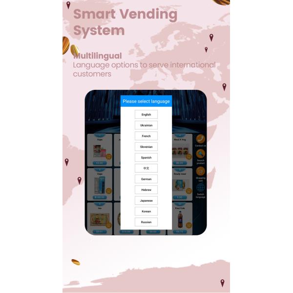 Refrigerator Combo Fresh Flower Vending Machine With Locker For Self Service Flower Store