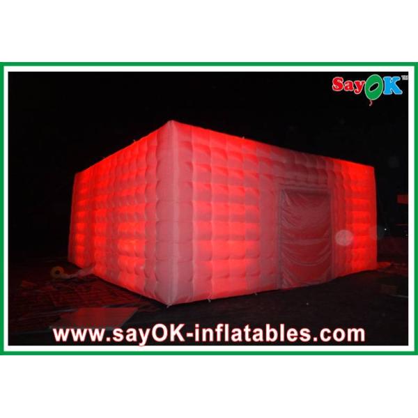 Outdoor Giant White LED Structure Event Inflatable Cube Tent,Inflatable Nightclub,Inflatable Party Tent For Sale