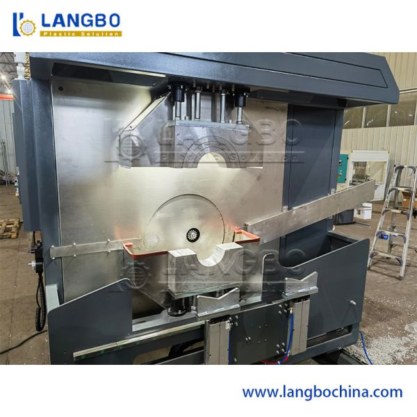 PVC/PE Threading Machine overview showing complete assembly