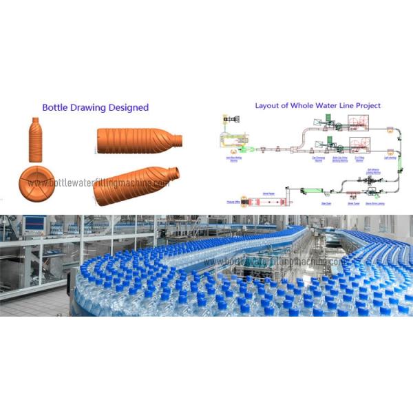 500ml 30000BPH Automatic Drinking Water Filling Machine With Labeling Machine