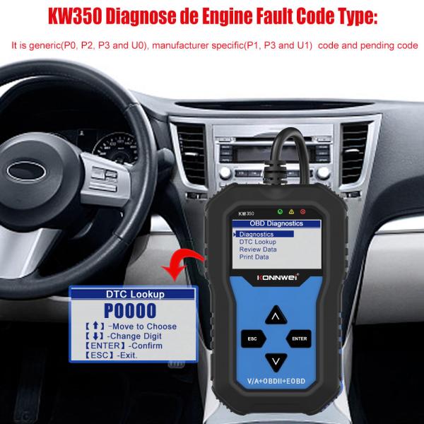 Multi-Language 2inch Screen Full system Auto Diagnostic Scanner for vW AUDI