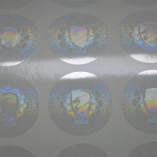 Personalized Logo Blank Eggshell Stickers Tamper Evident Labels PET Material