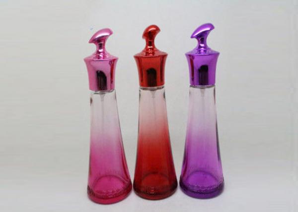 Buy Colorful Refillable Glass Perfume Bottle , 100ml Reusable Perfume Spray Bottle at wholesale prices