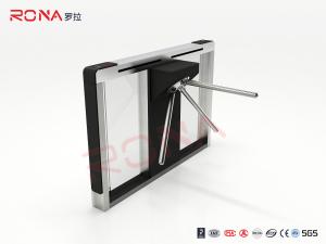 Quality Pedestrian Intelligent Security Tripod Turnstile Gate Access Control With LED Indicator for sale