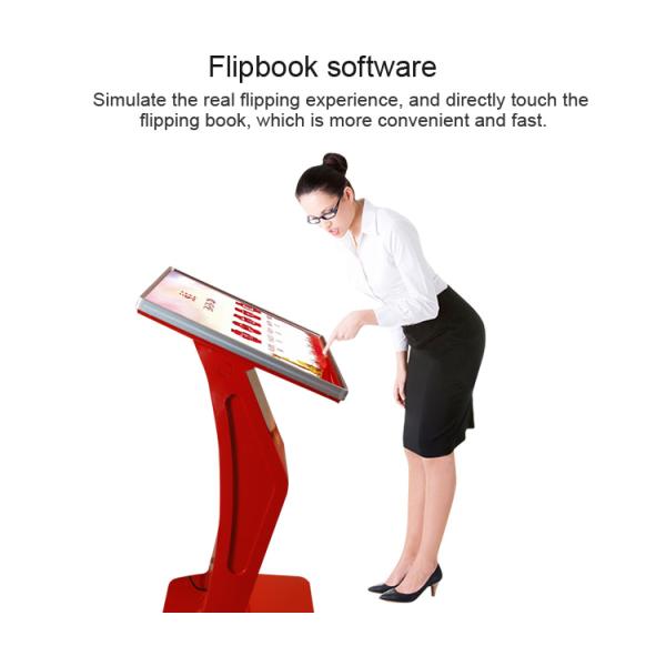 55" Communist Party Red Touch Screen Kiosk 400cd/m2