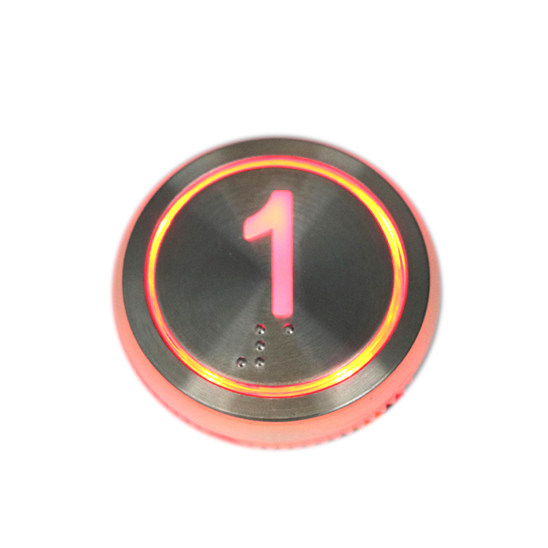 Red And Blue Light Elevator Push Button 12V 24V For Lift Floor Control