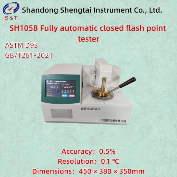 Fully Automatic Closed Flash Point Tester ASTM D93 Transformer Room Temp ～ 370 ℃