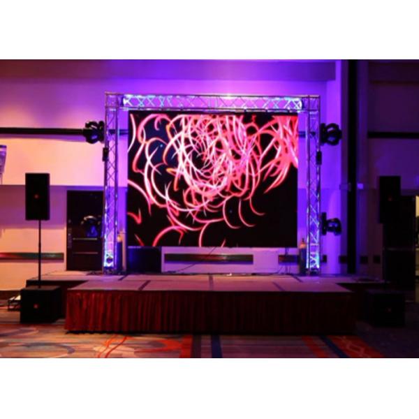 Square 90 Degree Rental Screen For Stage Events Optional Curved Locks