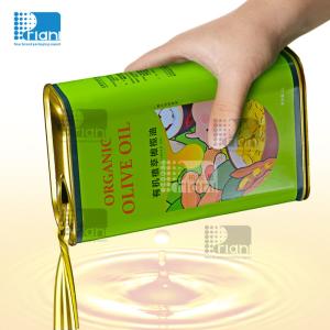 China Rectangle Cooking Oil Tin 1L 2L 3L 100ml 250ml 500ml Empty Olive Oil Tin Containers on sale