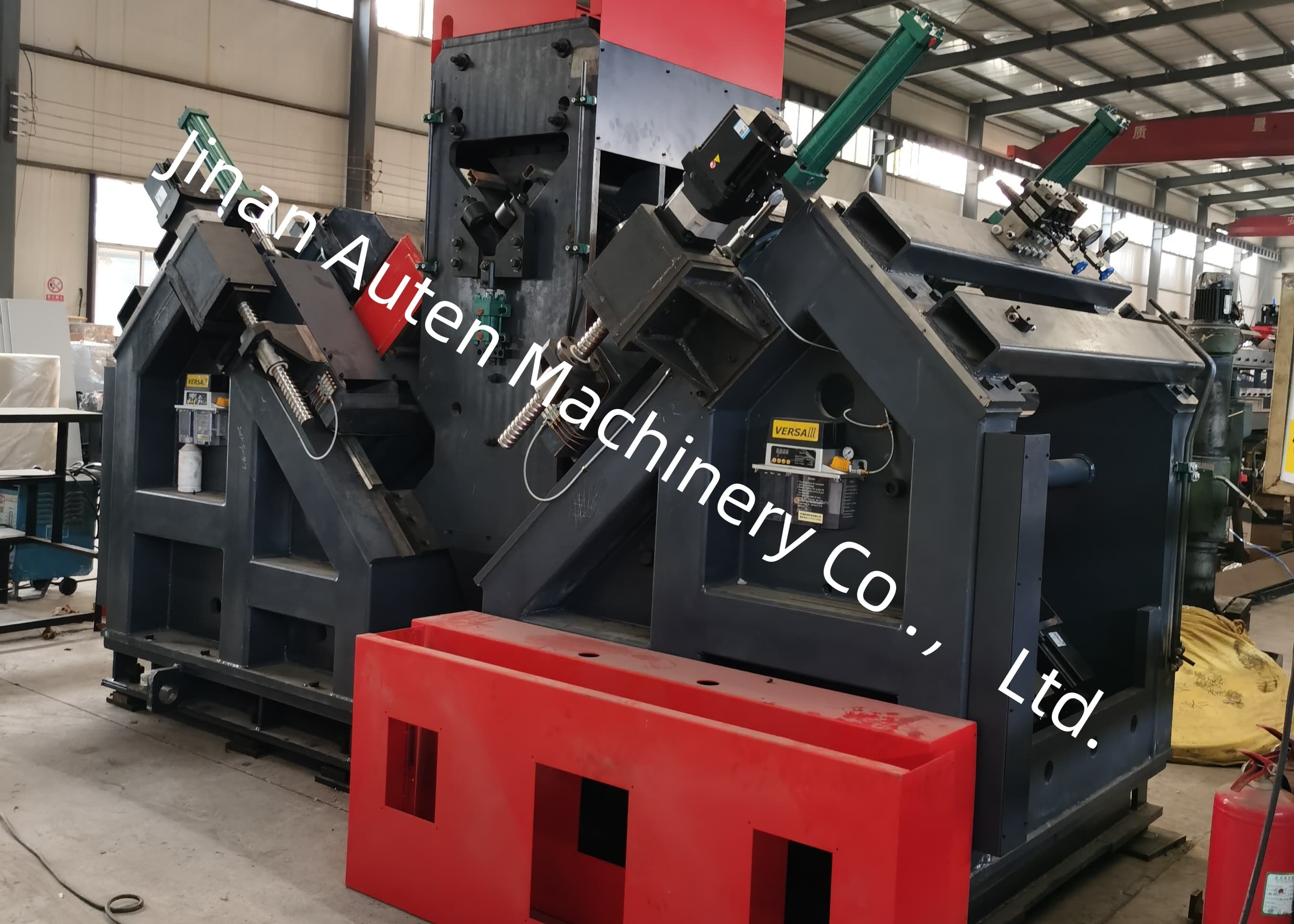 High-Precision CNC Angle Drilling Marking Machine Line With Air Cooling And Servo Control