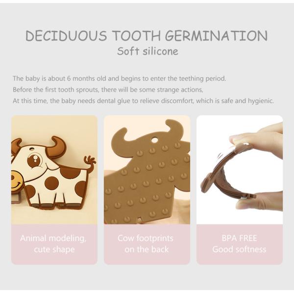 Food Grade Safe Silicone Baby Teether Eco Friendly For Toddler