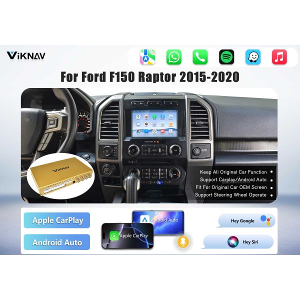Upgrade Android Box For Ford F150 2015-2022 Wireless Carplay Touch Screen GPS Navigation Multimedia player Auto Stereo Head Unit SYNC2 and SYNC3