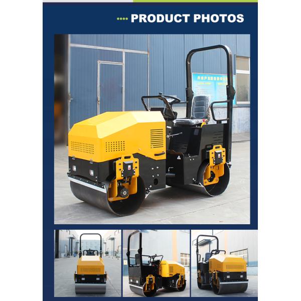 High Quality 2ton Min Double Drum Roller Vibratory Asphalt Road Roller Compactor for Road Paving