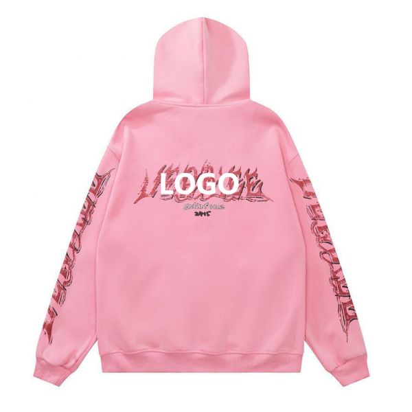 Customized Zipper-Up Solid Hoodie Cotton Polyester Embroidered Design Retro Printed Winter Men's Sports Set