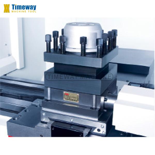 Precision 82mm Spindle Bore CNC Lathe Machine with Multifunctional Flat Bed Type