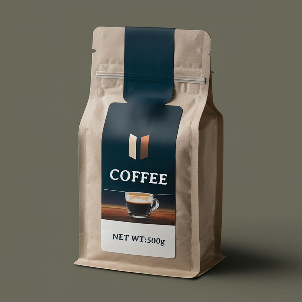 Multiple Sizes Available Portable Reusable Design Stand up Pouch Zipper Seal Coffee Bag for Coffee Bean