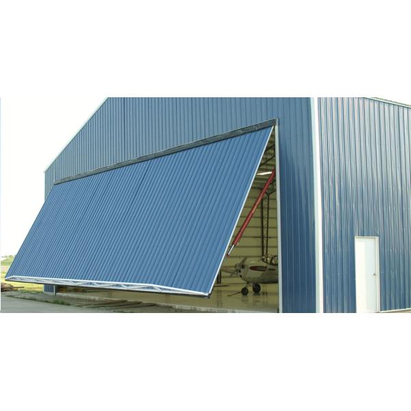 Large span space hot-rolled galvanized steel structure hangar building with Q355B quality