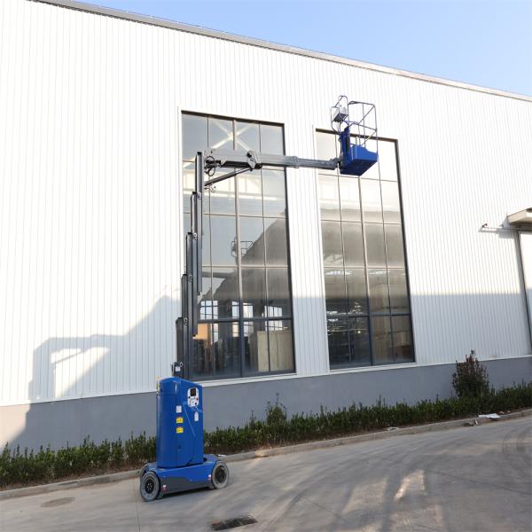 7.2-10.6m Working Height Vertical Electric Lifting Platform with fly jib
